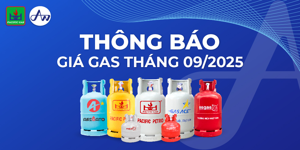 thông báo giá gas tháng 9 2025