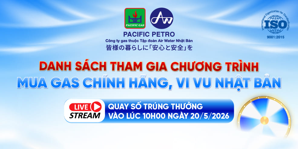 danh sách tham gia CTKM mua gas chính hãng vi vu nhật bản